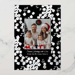 Navidades de Relieve metalizado plantillas de tarj