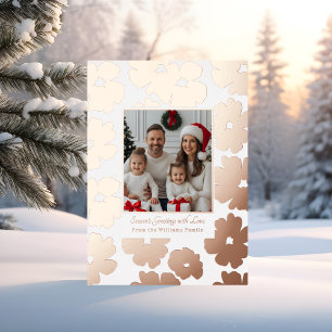 Navidades de Relieve metalizado plantillas de tarj