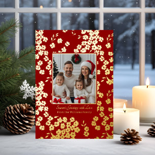 Navidades de Relieve metalizado Plantillas de tarj