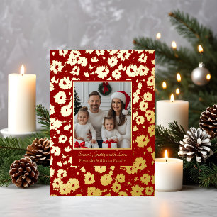 Navidades de Relieve metalizado Tarjetas Plantilla