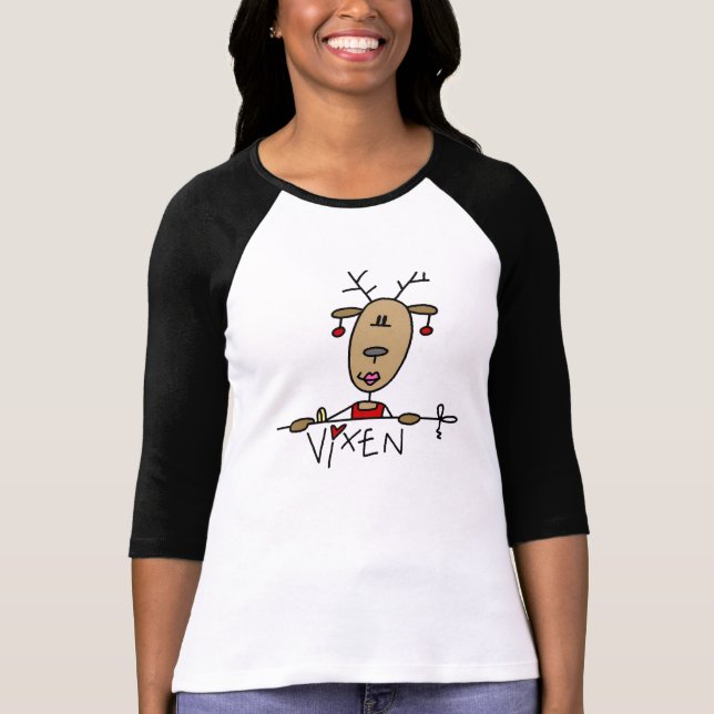Navidades de renos de Vixen camisetas y regalos (Anverso)