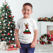 Navidades de renos que balbucean camiseta para niñ