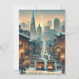 Navidades de San Francisco Elegancia - tarjeta de 