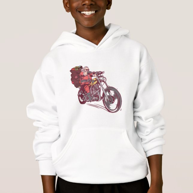 Navidades de Santa Biker disfrazados para invitaci (Anverso)