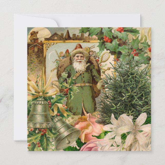 Navidades de Santa Claus Bellas Artes Antiguas (Anverso)
