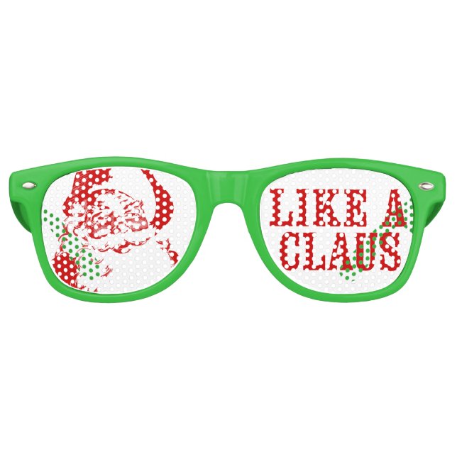 Navidades de Santa Claus "like A CLAUS" Gafas de s (Anverso)