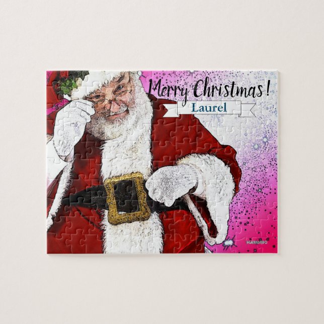 Navidades de Santa Claus rompecabezas por HAMbWG (Horizontal)