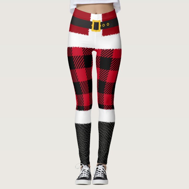 Navidades de Santa Claus vetan leggings (Anverso)