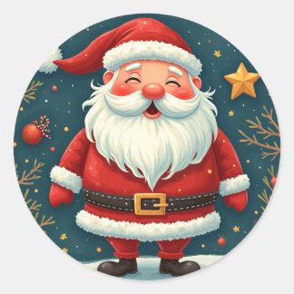 Navidades de Santa Gift Wraping Pegatinas