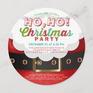 Navidades de Santa Ho e invitación a fiesta de Año
