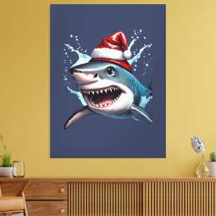 Navidades de Santa Jaws Arte Personalizado de tibu