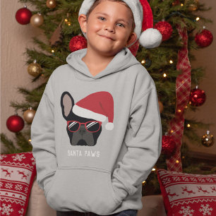 Navidades de Santa Paws Bulldog francés negro
