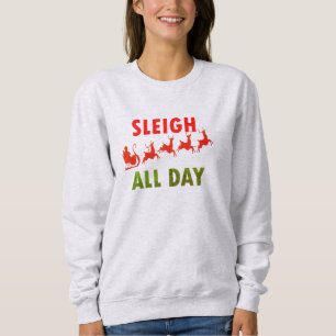 Navidades de Santa Sleigh All Day citan sudadera