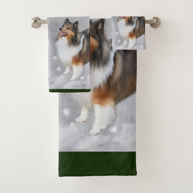 Navidades de Shetland Sheepdog Sheltie (In situ)