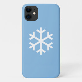 Navidades de Snowflake Blue iPhone 11 Funda