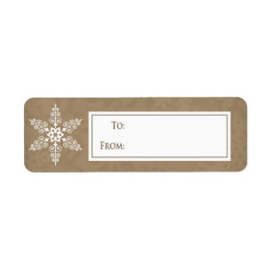 Navidades de SnowFlake regalo pegatina II