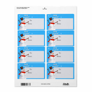 Navidades De Snowman A Pegatinas De Etiquetas