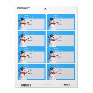 Navidades De Snowman A Pegatinas De Etiquetas