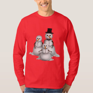 Navidades de snowman Holiday con camiseta