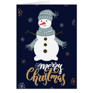 Navidades de Snowman tradicionales "Feliz Navidad"