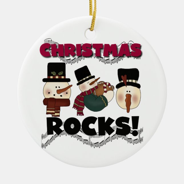 Navidades de Snowmen rompen con ornamento de Keeps (Frente)