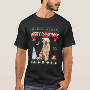 Navidades de suéter de navidad feas de Golden Retr