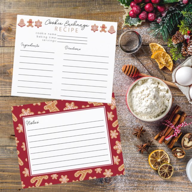 Navidades de tarjetas de recetas Fiesta de Cookie  (Subido por el creador)