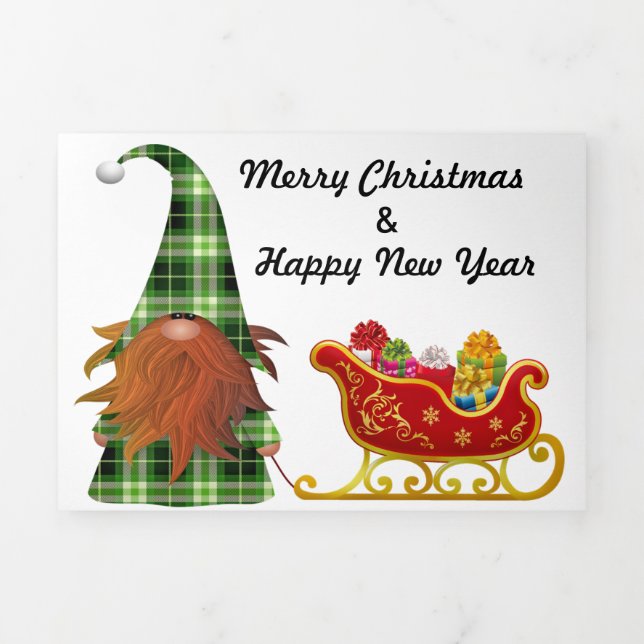 navidades de tarjetas de vacaciones de 5" x 7" tri (Foto de portada)