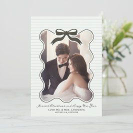 Navidades de tarjetas de vacaciones Pinstripe con 