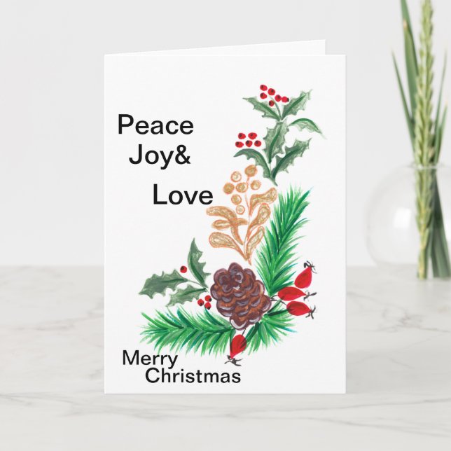 Navidades de tarjetas de vacaciones plegadas están (Anverso)