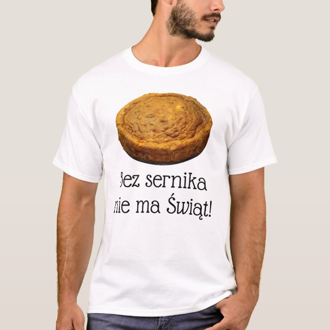 Navidades de tarta de queso divertida camiseta ser (Anverso)