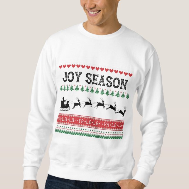 Navidades de temporada de alegría suéter (Anverso)