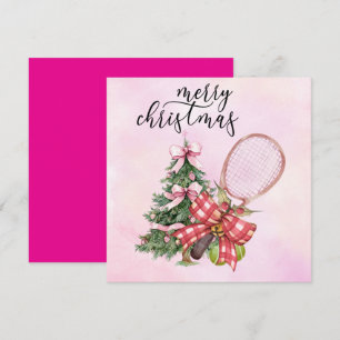 Navidades de tenis con raqueta y coraje de Navidad