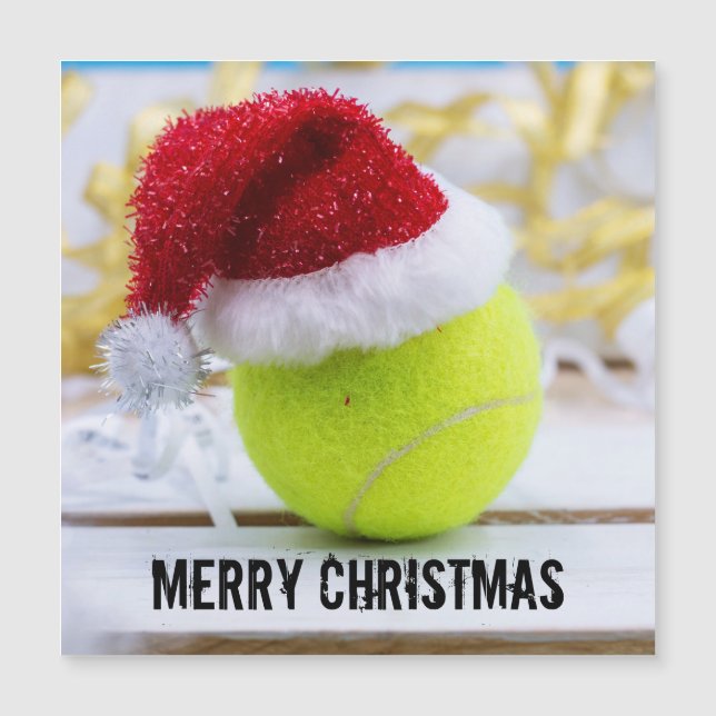 Navidades de tenis de vacaciones con Santa Hat (Anverso)