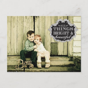 Navidades de tipografía de época Postales de fotog