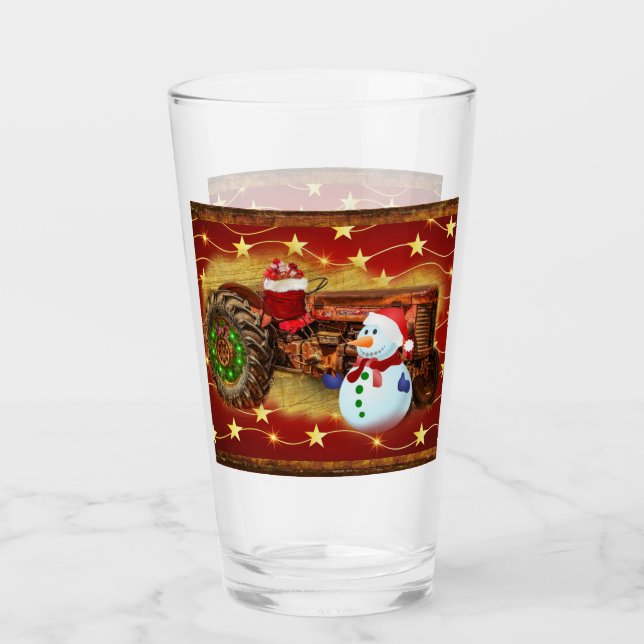 Navidades de Tractores Rojos de Frosty (Anverso)