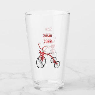 Navidades de triciclo niños pinta vidrio de soda
