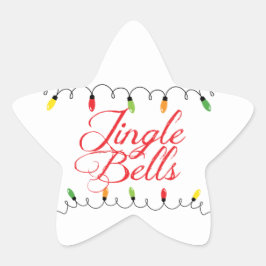 Navidades de Twinkling Lights Pegatinas Estrella d