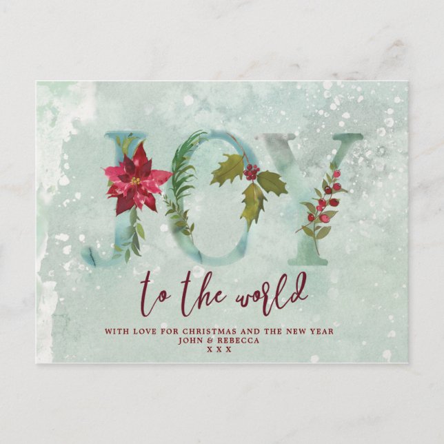 navidades de vacaciones alegría de postal para el  (Anverso)