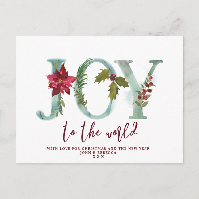 navidades de vacaciones alegría de postal para el  (Anverso)