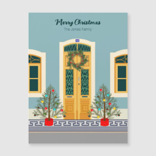 Navidades de vacaciones Casa festiva portuguesa