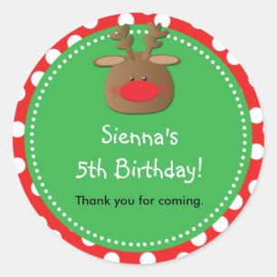 Navidades de vacaciones de renos Pegatina a favor