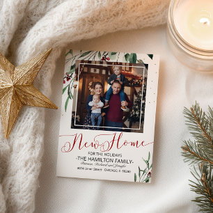 Navidades de vacaciones mudando foto de Invitación