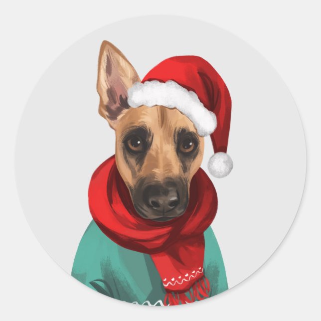 Navidades de Vaden Jones Sello para sobres Tarjeta (Anverso)