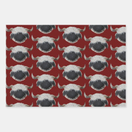 Navidades de Valais Blacknose envuelven papel