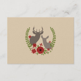 Navidades de venado floral Boda RSVP