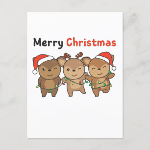 Navidades de venados animales adoran la navidad de
