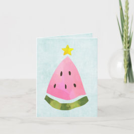 Navidades de verano Árbol de sandías navideñas