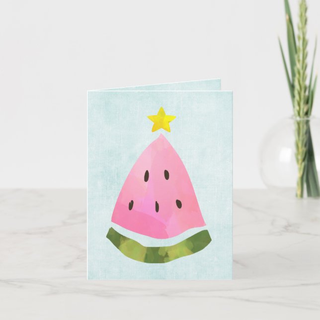 Navidades de verano Árbol de sandías navideñas (Anverso)