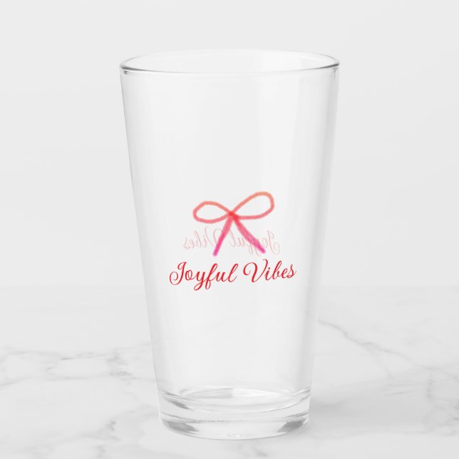 Navidades de vibraciones alegres RED BOW nombre de (Anverso)